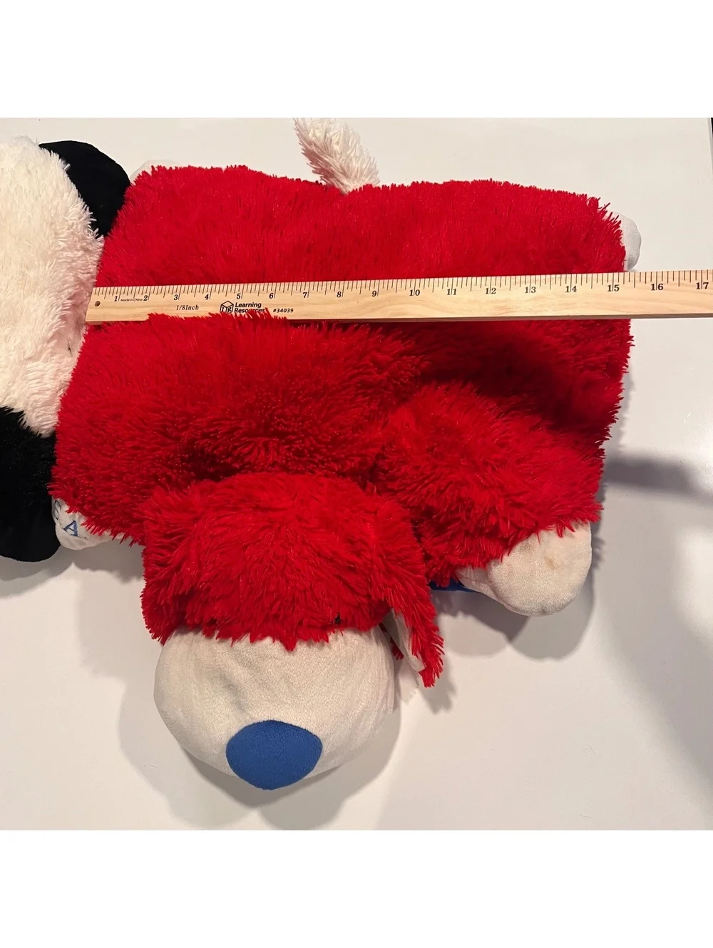 Pillow Pets Plush Stuffed Animals Plushies Set - Panda and Patriotic Dog